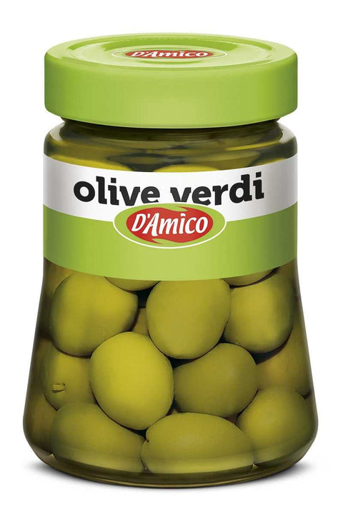 D'Amico Olive Verdi in Salamoia Green Olives in Brine, 300 g