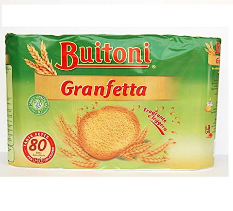 Buitoni Granfetta Fette Biscottate 80 Fat Rusks Scented and Light Biscuits 600g