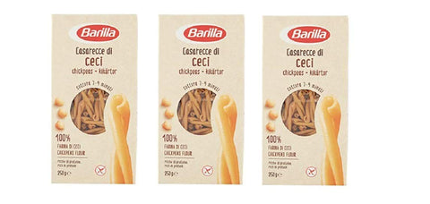 3x Barilla Casarecce di Ceci Senza Glutine Casarecce of Chickpeas Gluten Free 250g