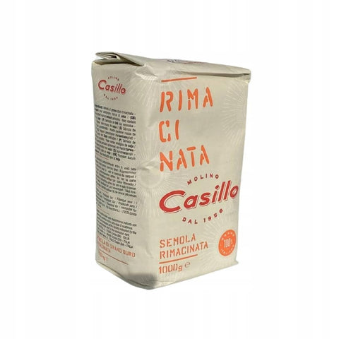 5 x Casillo Semola di Grano Duro Rimacinata Reground Durum Wheat Semolina 1 kg + Italian Gourmet Polpa 400 g