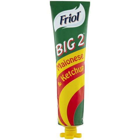Friol Big 2 Ketchup and Mayonnaise Condiment Sauce in 190 g Tube
