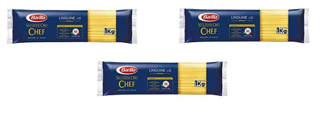Barilla Pasta Selezione Oro Chef Linguine n°13 Italian Noodles 1 kg Pack of 3
