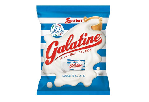 6 x Sperlari Candy Galatine with Milk Flavour Italy Candy Lollies 125 g