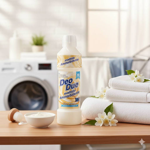 3x Deo Due – Ammorbidente Fiori Bianchi, Fabric Softener 1 Liter