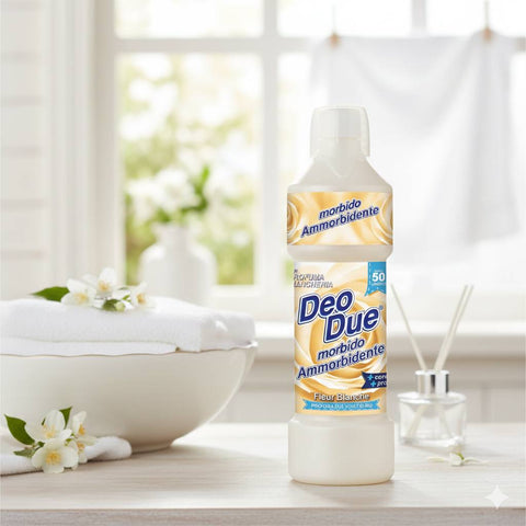 3x Deo Due – Ammorbidente Fiori Bianchi, Fabric Softener 1 Liter