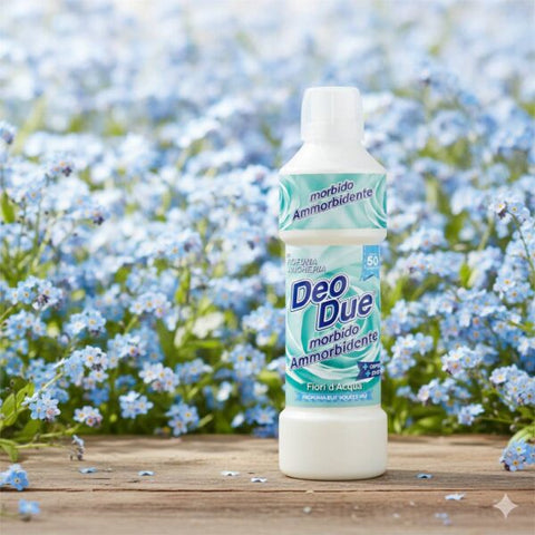 3x Deo Due – Ammorbidente Fiori d’Acqua, Fabric Softener 1 Liter