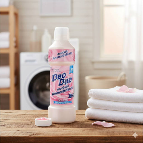 3x Deo Due – Ammorbidente Fiori Rosa, Fabric Softener 1 Liter