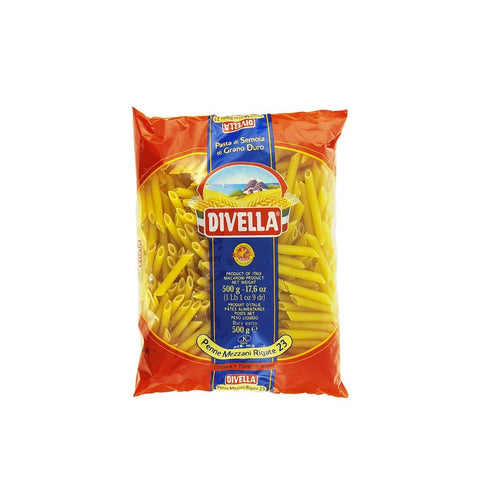Divella Penne Mezzani Rigate 23 Cotton 9 Minuti da 500 g (082680)
