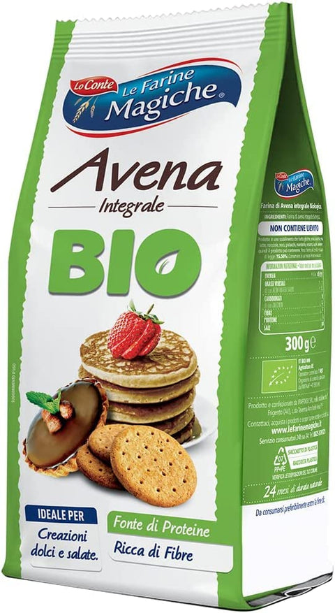 Lo Conte Le Farine Magiche Farina di Avena Oat Flour 300g Organic