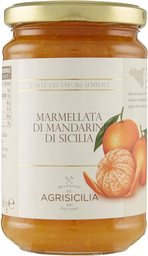 Agrisicilia Marmellata di Mandarini di Sicilia - Sicilian Mandarin Jam 6 x 360 g