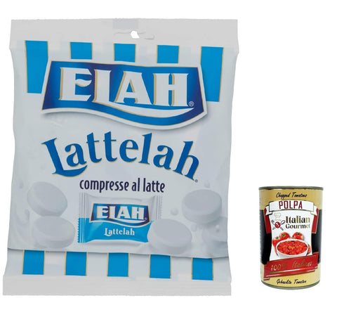 12 x Elah Lattelah milk sweets filled with milk and skimmed yoghurt 100 g + Italian gourmet polpa 400 g