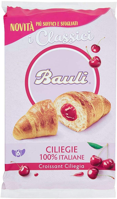 12 x Bauli Cornetti Ciliegia Croissant Brioche Cake with Cherry (6 x 50 g) 300 g