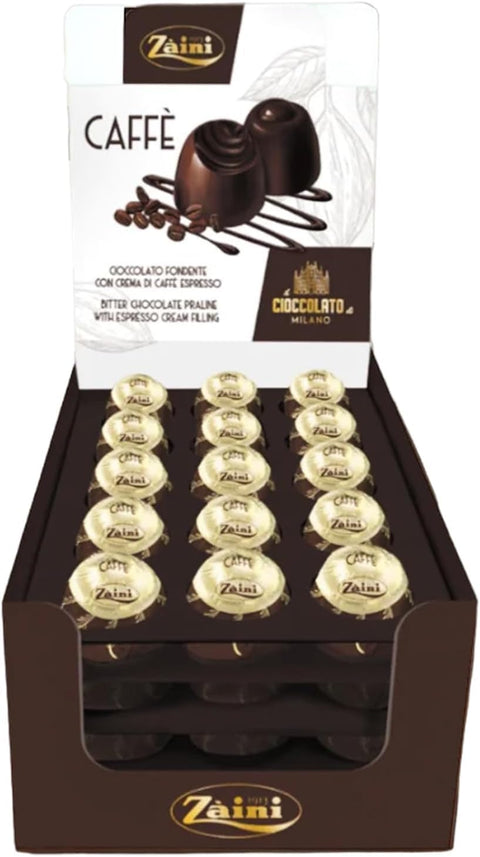 Zaini Dark Chocolate Chocolates with Espresso Coffee Cream, 45 Pieces + Italian Gourmet Polpa 400 g