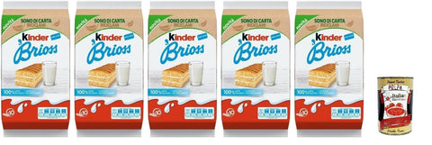 Children's Brioss, Milk Pastry Snacks, Pack of 5, 280 g + Italian Gourmet Polpa 400 g