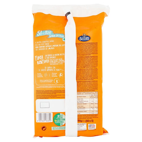 10x Scotti Riso Scotti Si con Riso Cornetti integrali con miele lactose-free fibre plus fibre whole grain croissant with honey 250 g