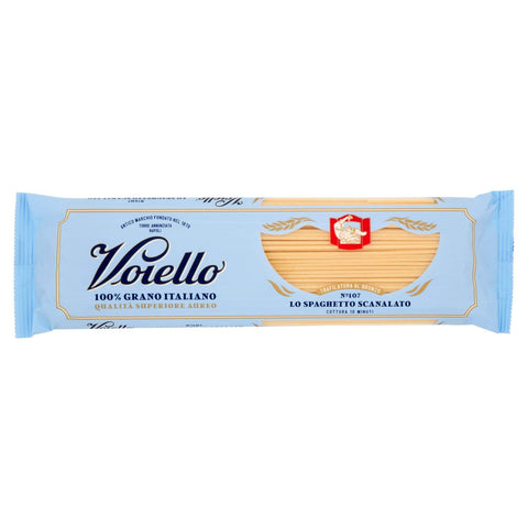 Voiello - Grooved Spaghetti No. 107-100% Italian Product - 100 g