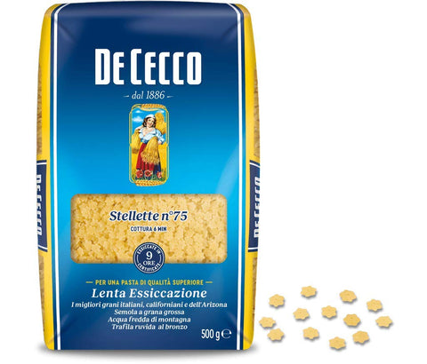 De Cecco Pasta 100% Italian Stellette n° 75 Short Pasta 500g