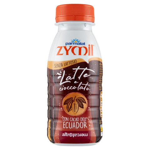 Zymil Lactose-free Milk and Chocolate with Cocoa from Ecuador Old Tromercato, 250 ml, Pack of 12