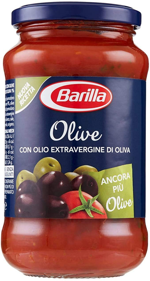 12 x Barilla Sugo con Olive Pasta Sauce Tomato Sauce with Olives 400 g from Italy Pasta