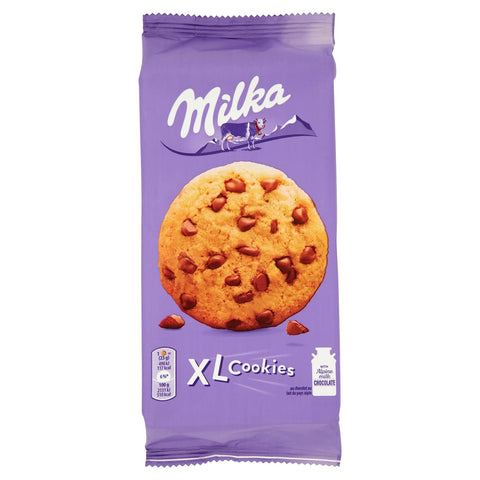Milka XL Cookies Choco, Chocolate Biscuits, 184 g, Pack of 5 (5 x 184 g)