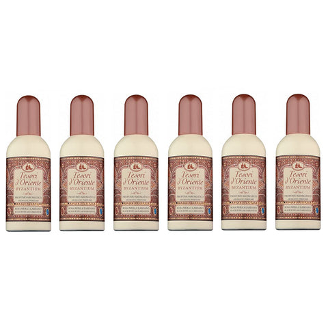 6x Tesori d'Oriente EDT Byzantium Rosa Nera e Labdano Perfume Black Rose and Labdanum 100 ml Eau de Toilette