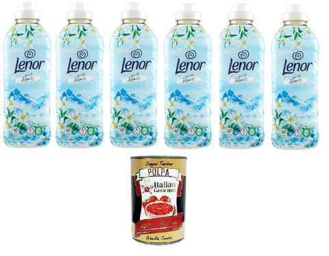 Fabric Softener Concentrate, Atmospheres of the Italian Dolomites, 40 Washes, 6 x 840 ml + Italian Gourmet Polpa 400 g