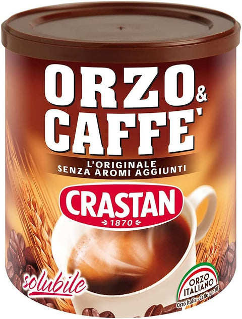6 x Crastan Orzo and Coffee Instant Soluble Barley Grain Coffee 120 g