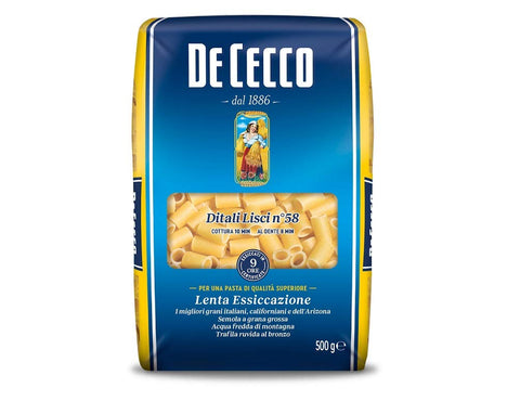 5x Pasta De Cecco 100% Italian Ditali Lisci n°58 Pasta 500 g Short Pasta