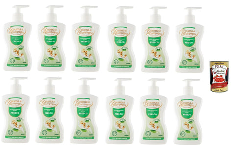 Spuma Di Sciampagna Latte Detergente Intimo Fresco Fresh Intimate Cleansing Milk 12 x 300 ml + Italian Gourmet Polpa di Pomodoro 400 g