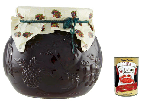 6x Darbo Confettura Natural Frutti Di Bosco, D'arbo Wooden Fruit Jam Jam 640 G + Italian Gourmet Polpa 400 g