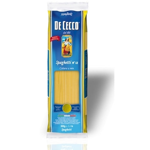 5x De Cecco Spaghetti No. 12 Italian Pasta 500 g