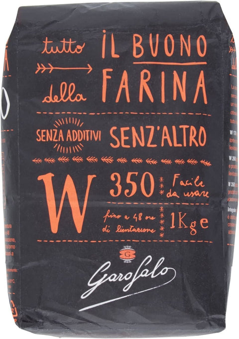 20x Garofalo Farina di Grano Tenero W 350 Soft Wheat Flour Type 00 Up to 48 Hours Growth 1 kg