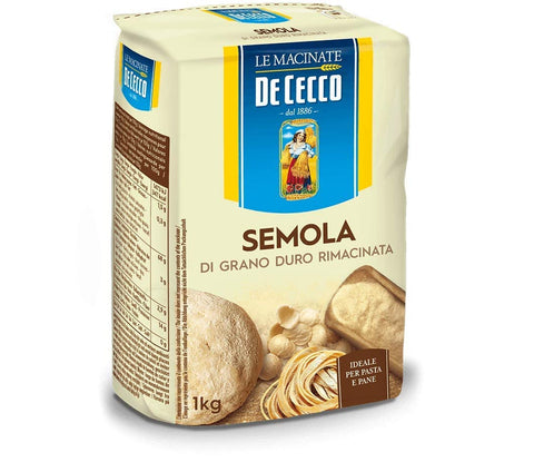 12x De Cecco Durum Wheat Semola di Grano Duro rimacinata 1 kg