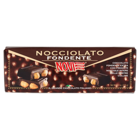 Novi Chocolate | Novi Dark Chocolate Hazelnut | Italian Chocolate | Novo Chocolate | 230 g Total