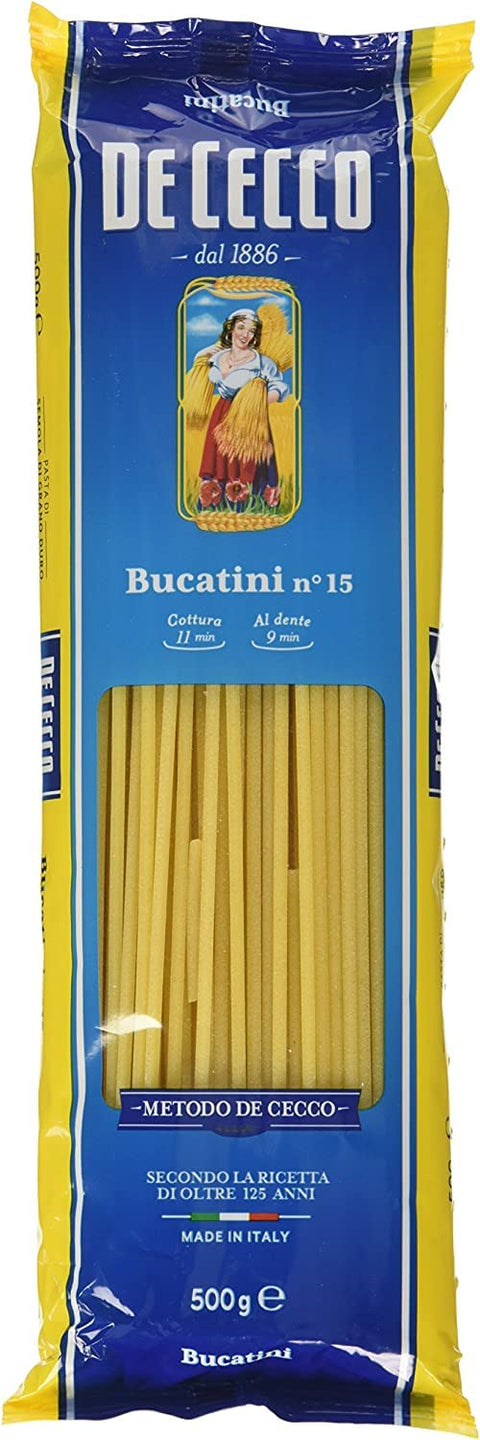10x Pasta De Cecco 100% Italian Bucatini n. 15 Noodles 500 g