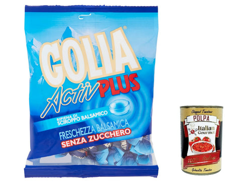 12x Perfetti Golia Active Plus Sweets Fresh Flavour Candy Lollies 90g + Italian Gourmet Polpa 400g