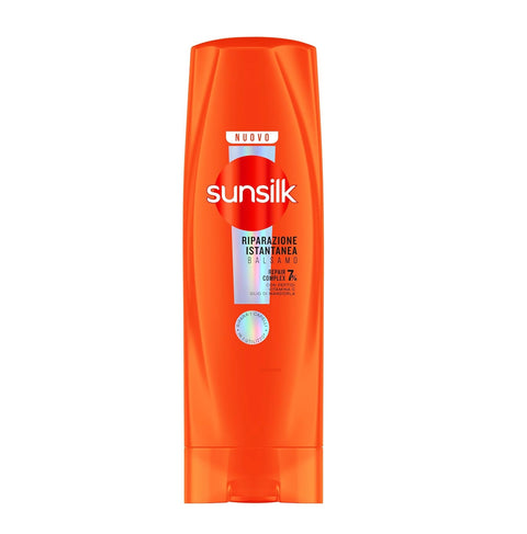 6x Sunsilk, Balsamo Riparazione Istantanea Repairing Conditioner from the first use* for Damaged Hair, Formula Enriched with 7% Repair Complex with Peptides, Vitamin C and Almond Oil, 200 ml