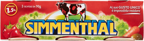6 x SIMMENTHAL beef in aspic 3 x 90 g 100% Italian meat aspic meat