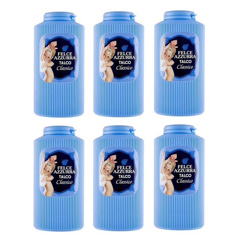 Paglieri Felce Azzurra Talco Classico Body Powder Classic Talc 500 g Pack of 6