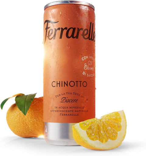 Ferrarelle Chinotto, Italian soft drink with Chinotto infusion, sparkling water, 24 x 250ml