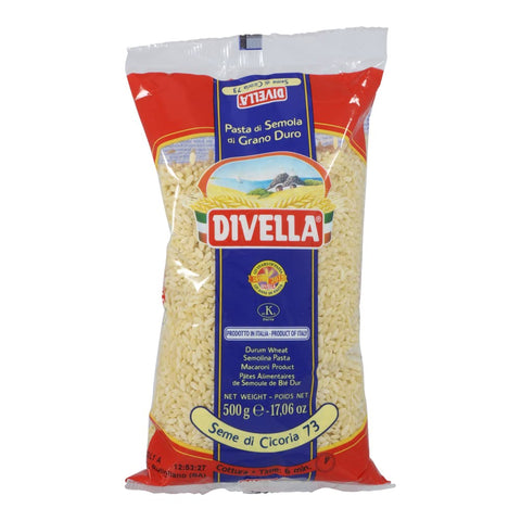 Divella Semi di Cicoria N. 73 Durum Wheat Semolina Pasta Italian Noodles 500 g Pack + Italian Gourmet Polpa di Pomodoro 400 g Tin Pack of 10