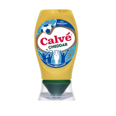 Calvé Salsa Cheddar Table Sauce Cheddar Sauce Squeeze Seasoning Sauces 100% Recyclable Bottle 245 ml