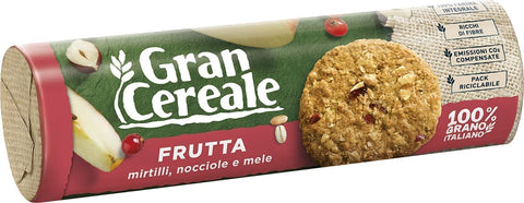 Mulino Bianco Gran Cereale Fruit and Fibre Biscuits Multi Cereal 250 g Pack of 12