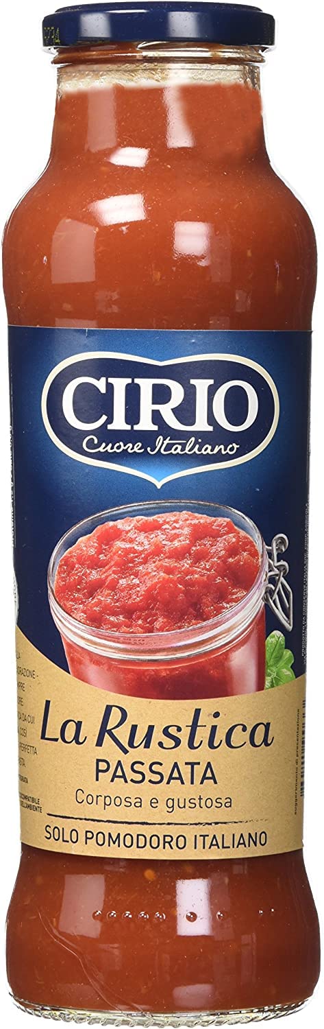 Cirio Passata di Pomodoro Rustica Tomato Sauce 100% Italian 680 g Pack of 12