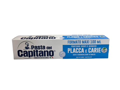 Pasta Del Capitano Toothpaste Plaque and Caries 100 ml [Pack of 12]
