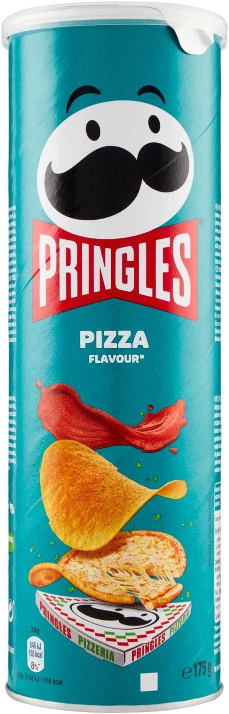 6 x Pringles Perfect Flavour Pizza Patatine 160 g Potato Chips