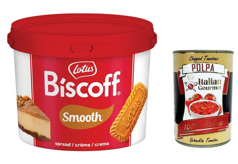 Lotus Biscoff Spreadable Cream without Artificial Colours, Flavours and Preservatives. 3 kg + Italian Gourmet Polpa 400 g