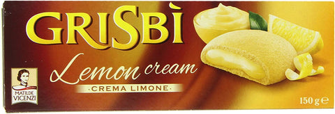 Vicenzi Grisbi Lime 150 g Cookies Bar Cake Biscuits Lemon Cream Lemon Pack of 12