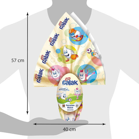 3x GALAK Uovo White chocolate Easter egg with a surprise inside, 230 g