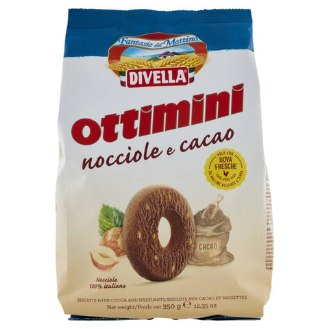 Divella Ottimini Nocciole e Cacao Hazelnuts and cocoa 6x350g